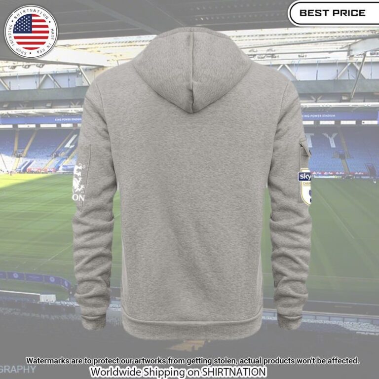 Leicester City King Of Power Champions EFL Half Zip Hoodie Looking so nice