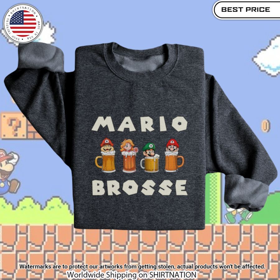 Mario Brosse beer Sweater You look beautiful forever