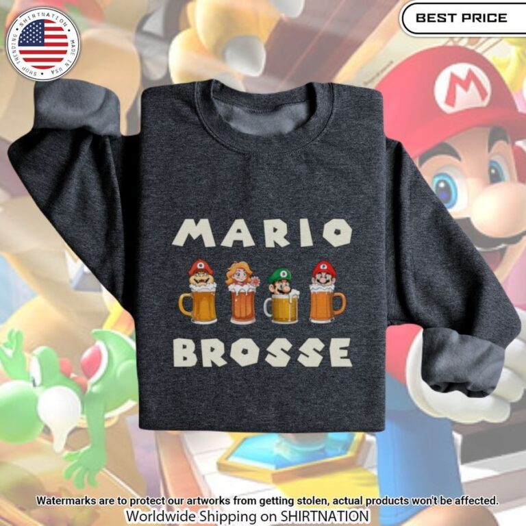 Mario Brosse beer Sweater You look beautiful forever