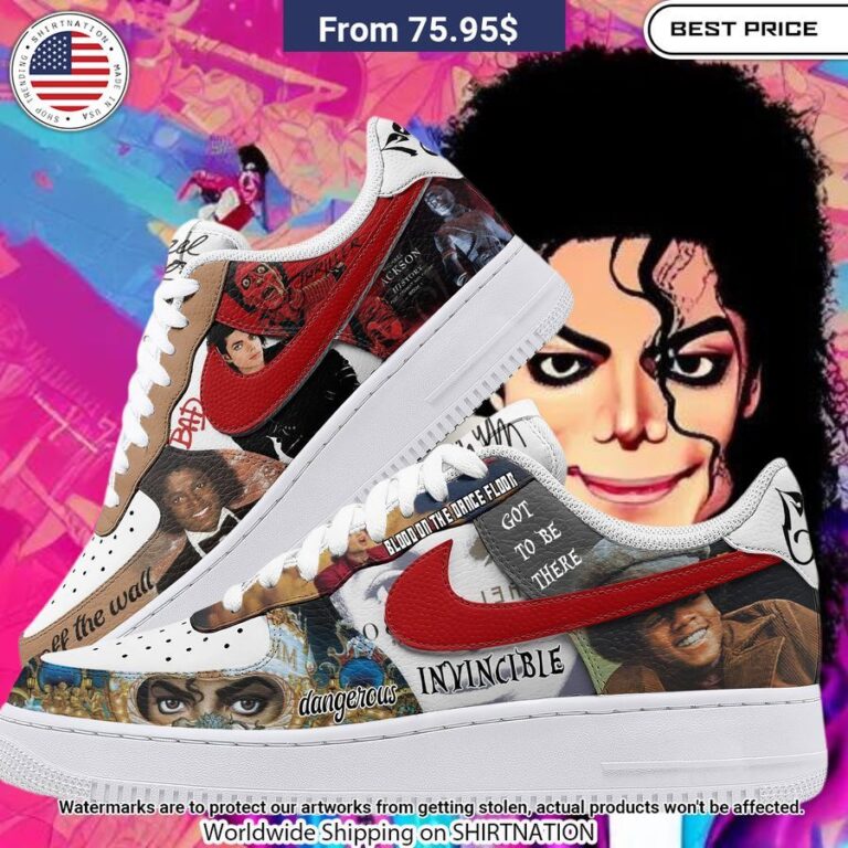 Michael Jackson Off The Wall NIKE Air Force Shoes Good look mam