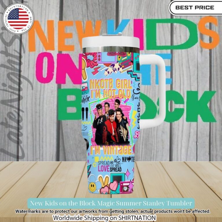 New Kids on the Block Magic Summer Stanley Tumbler Rocking picture