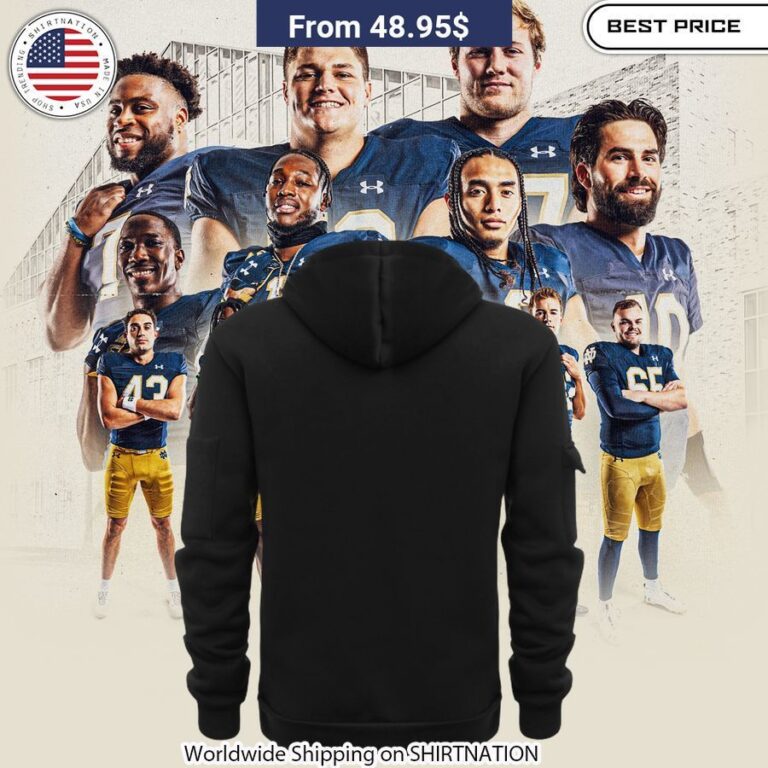 Notre Dame Fighting Irish 2024 Black Half Zip Hoodie Good click