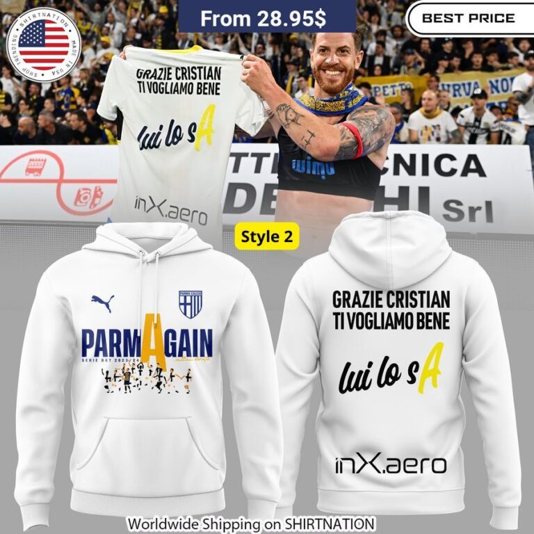 Parma Calcio 1913 Again Hoodie Cutting dash