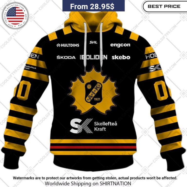 Personalized SHL Skelleftea AIK Home jersey Hoodie Wow! This is gracious