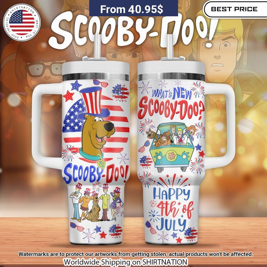 scooby doo usa the 4th of july stanley tumbler 1