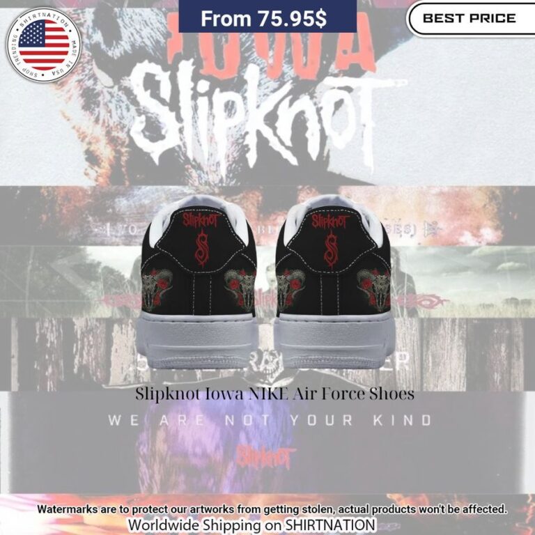 Slipknot Iowa NIKE Air Force Shoes Elegant and sober Pic