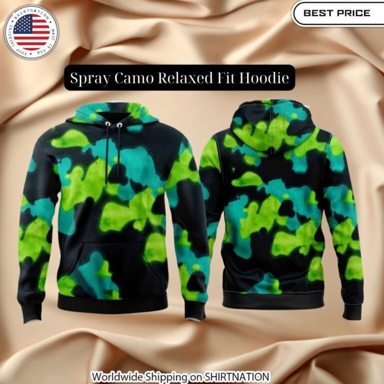 spray camo relaxed fit hoodie 3