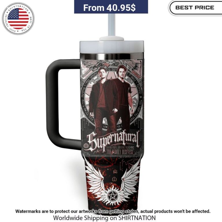 Supernatural Winchester Brothers Stanley Tumbler Natural and awesome