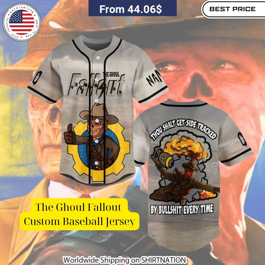The Ghoul Fallout Custom Baseball Jersey You look fresh in nature