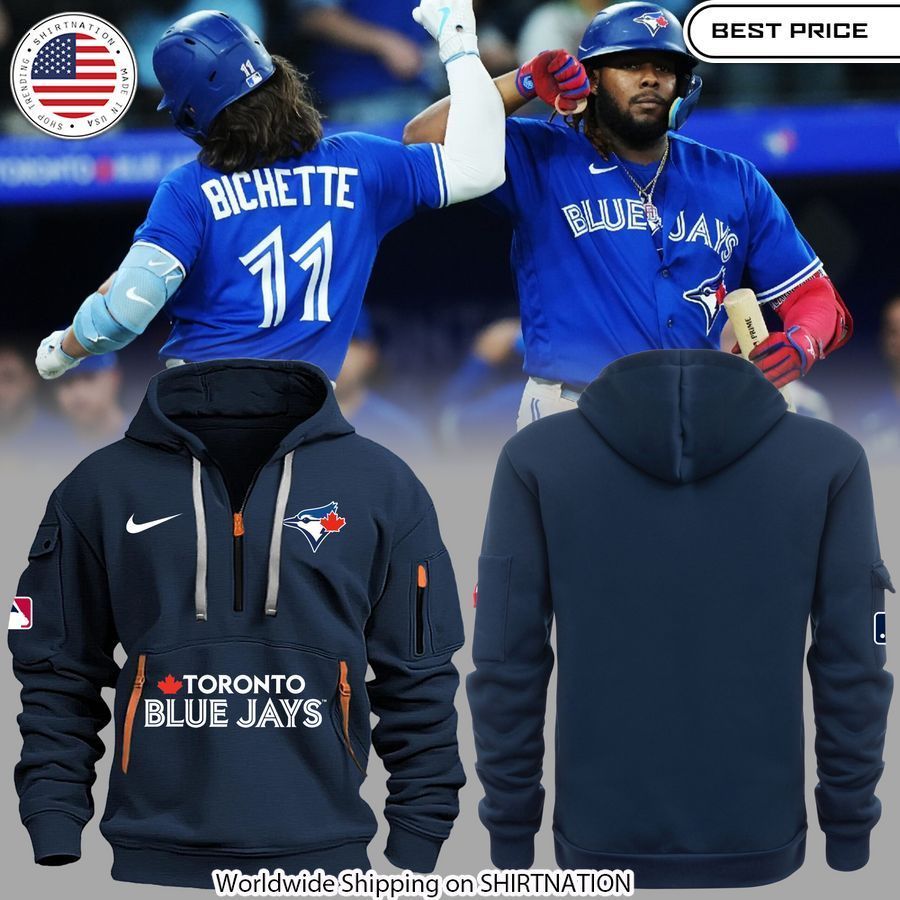 Toronto Blue Jays Half Zip Hoodie Your face is glowing like a red rose