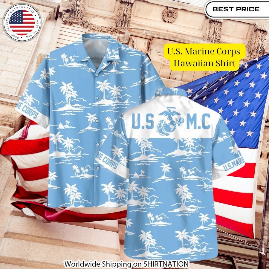 u s marine corps hawaiian shirt 1