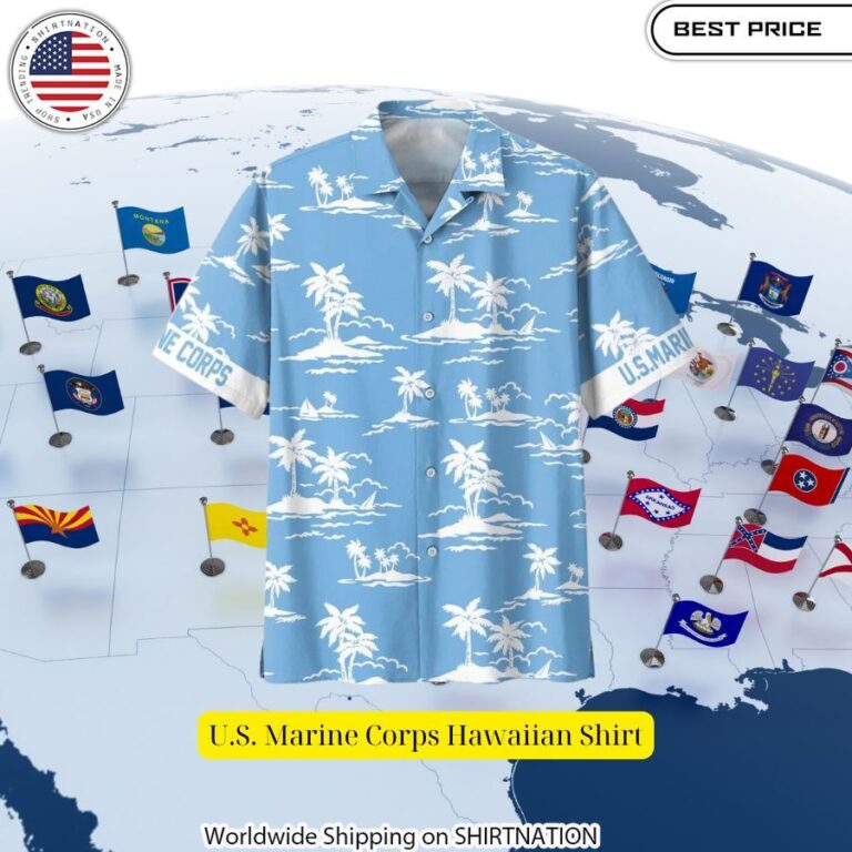 U.S. Marine Corps Hawaiian Shirt Oh my God you have put on so much!