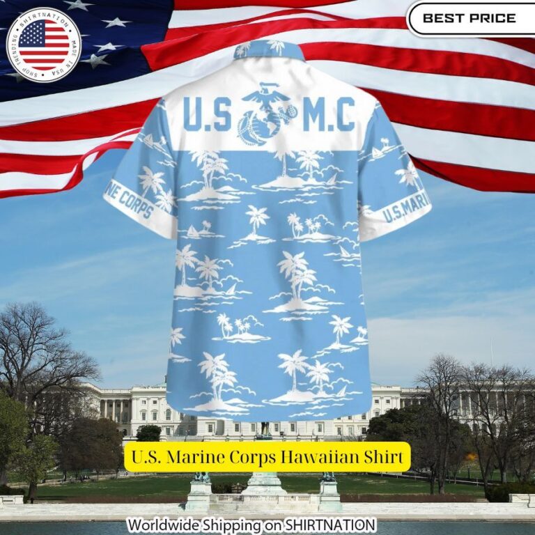 U.S. Marine Corps Hawaiian Shirt Two little brothers rocking together