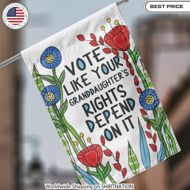 vote like your granddaughters rights depends on it feminist flag 3