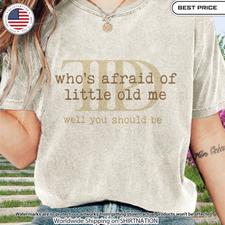 Who's Afraid of Little Old Me Vintage T Shirt Cutting dash