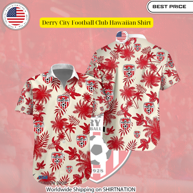 Derry City Football Club Hawaiian Shirt (4)