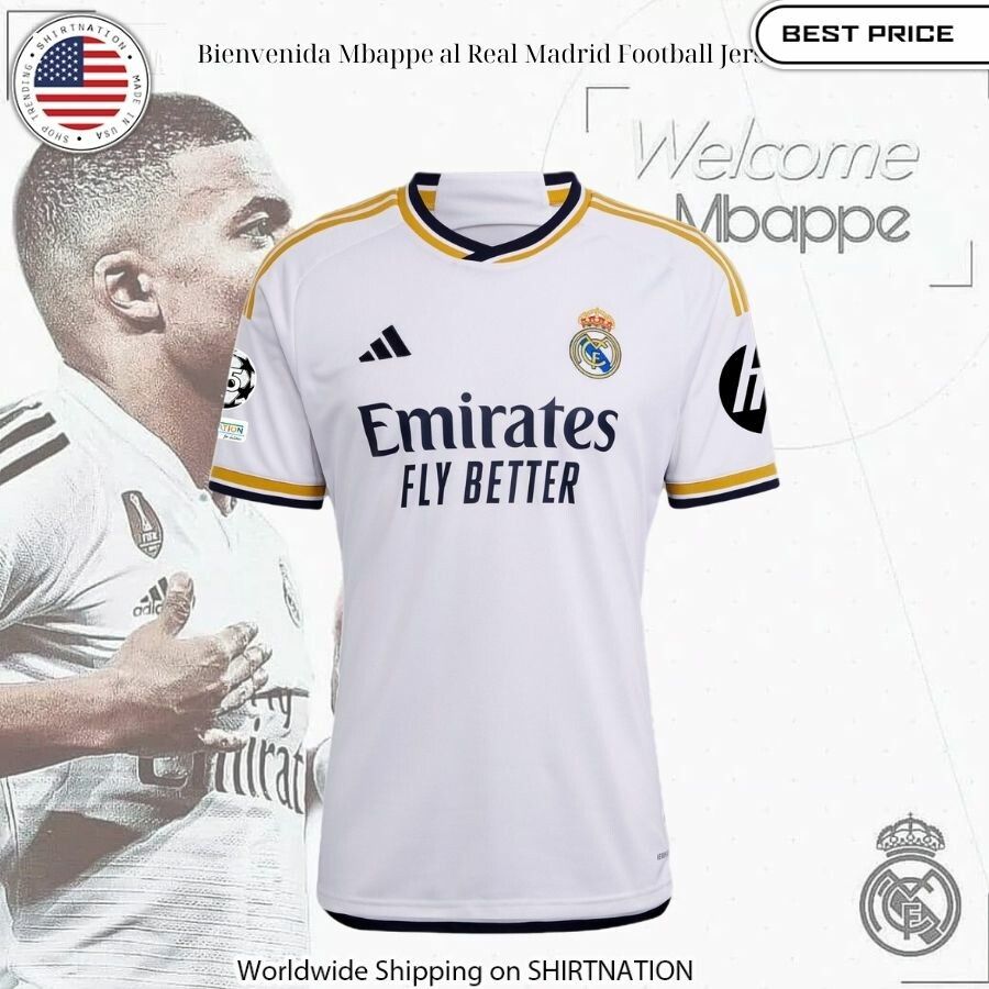 Bienvenida Mbappe al Real Madrid Football Jersey Such a charming picture.