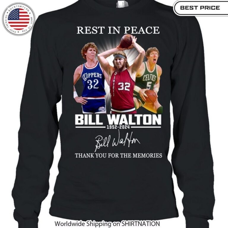 bill walton rest in peace shirt 5