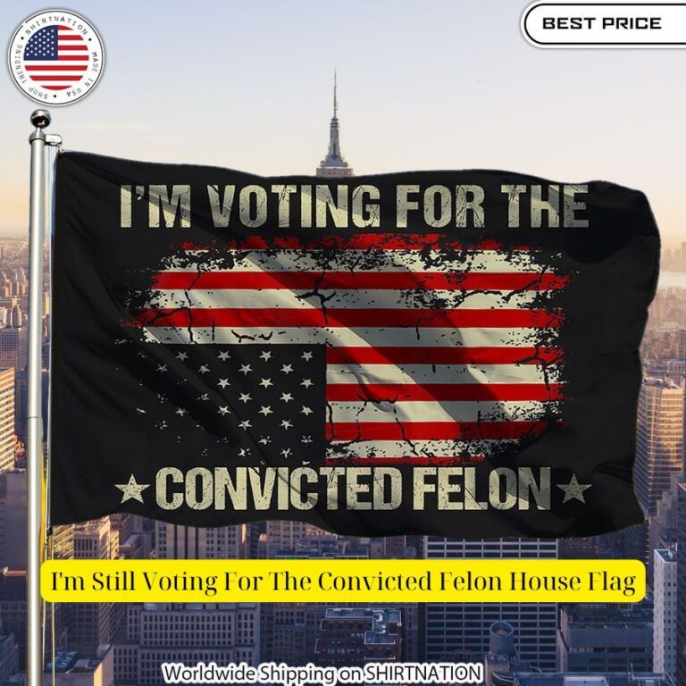 I'm Still Voting For The Convicted Felon House Flag Cutting dash