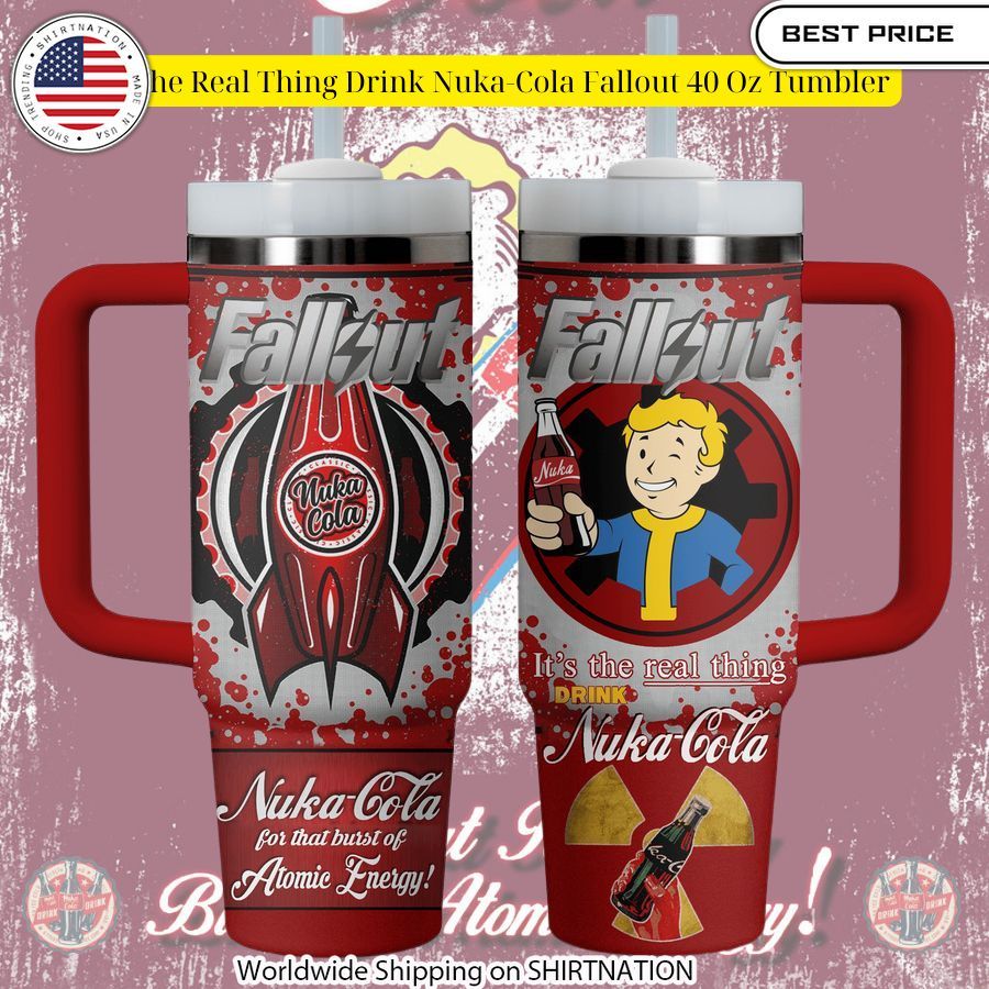 its the real thing drink nuka cola fallout 40 oz tumbler 1