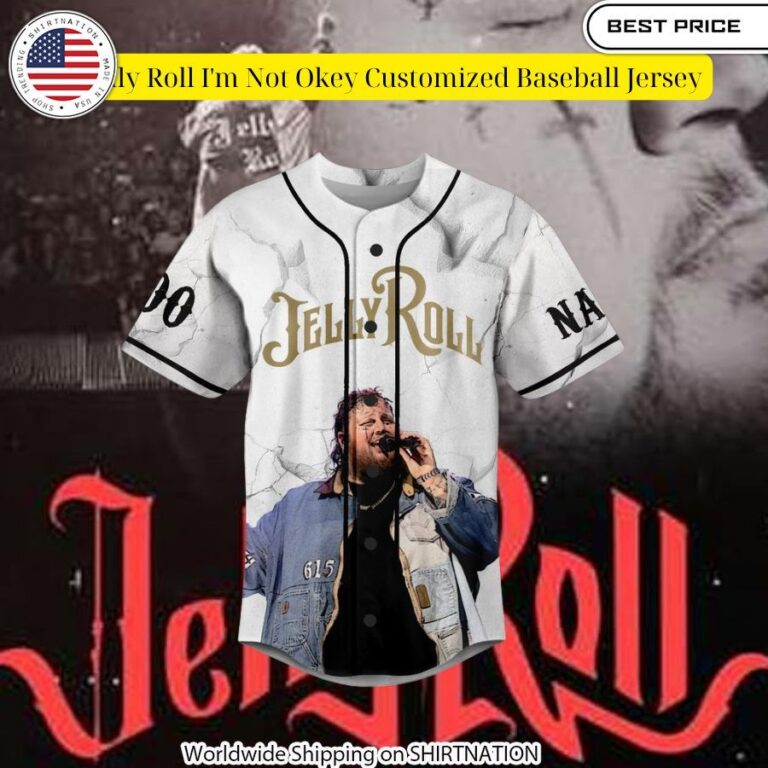 jelly roll im not okey customized baseball jersey 2