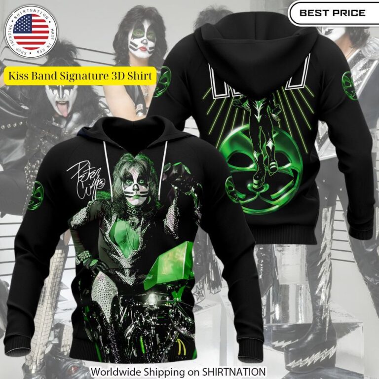 Kiss Band Signature 3D Shirt Gang of rockstars