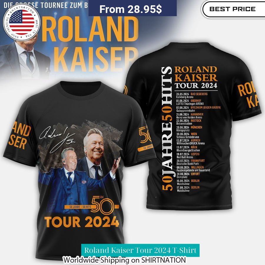 Roland Kaiser Tour 2024 T Shirt Wow! What a picture you click