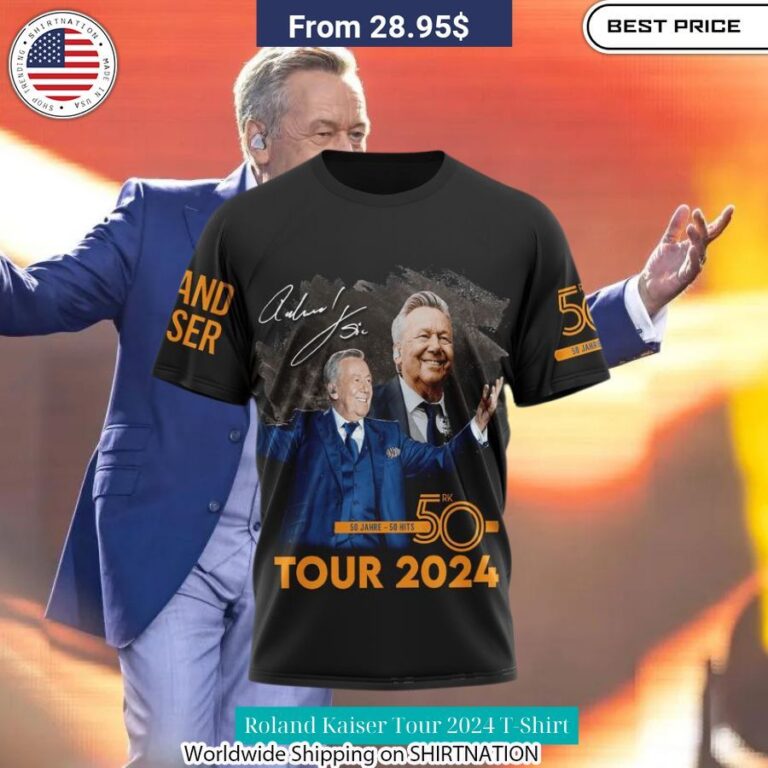 Roland Kaiser Tour 2024 T Shirt Wow, cute pie