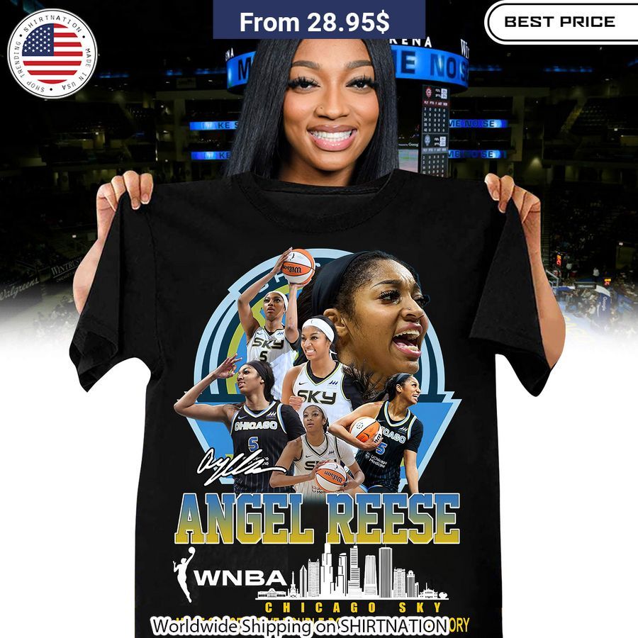 Comfortable and Eye-catching Angel Reese Most Consecutive Double-doubles In WNBA History T-Shirt