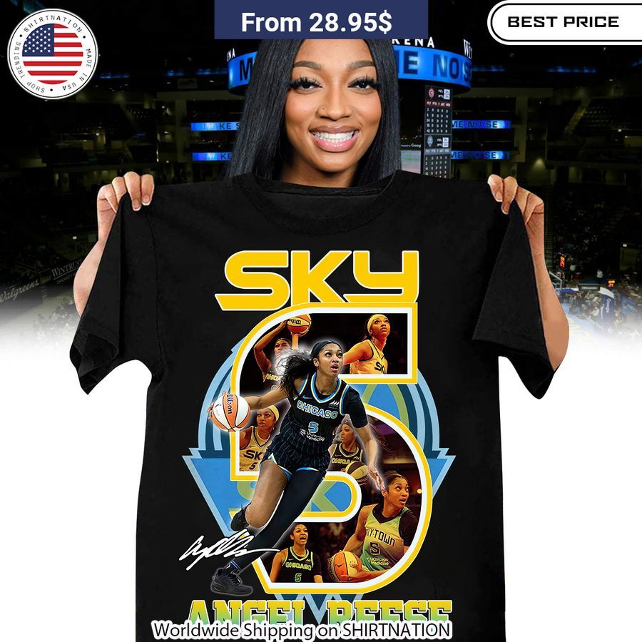 Angel Reese WNBA Sky T Shirt Limited Edition