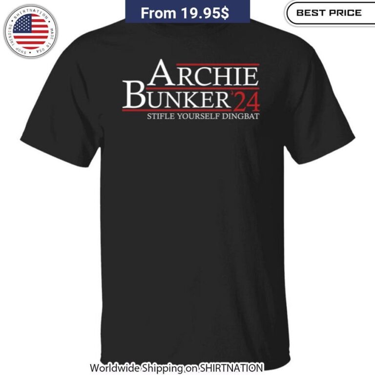 Comfy relaxed fit retro Archie Bunker graphic t-shirt brings nostalgic humor to your casual wardrobe rotation.