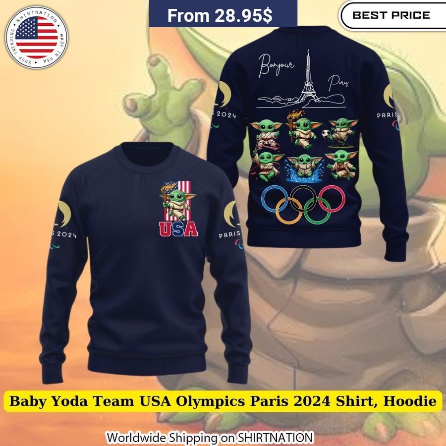 dorable Baby Yoda Team USA Olympics Paris 2024 Apparel