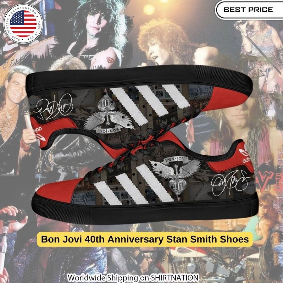 Slip on four decades of Bon Jovi fandom with collectible 40th anniversary sneakers