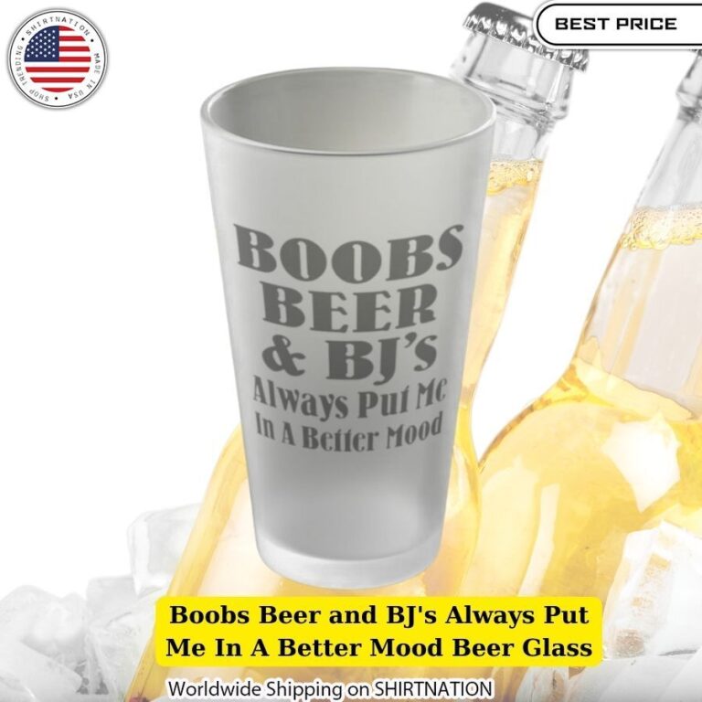 Crystal-Clear Novelty Drinkware: Beer Always Put Me In A Better Mood 16-Ounce Humorous Glass