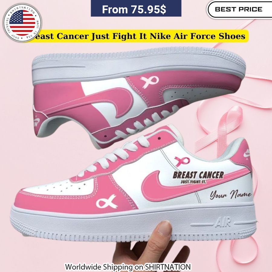Breast Cancer Just Fight It Nike Air Force Shoes Awareness-raising
