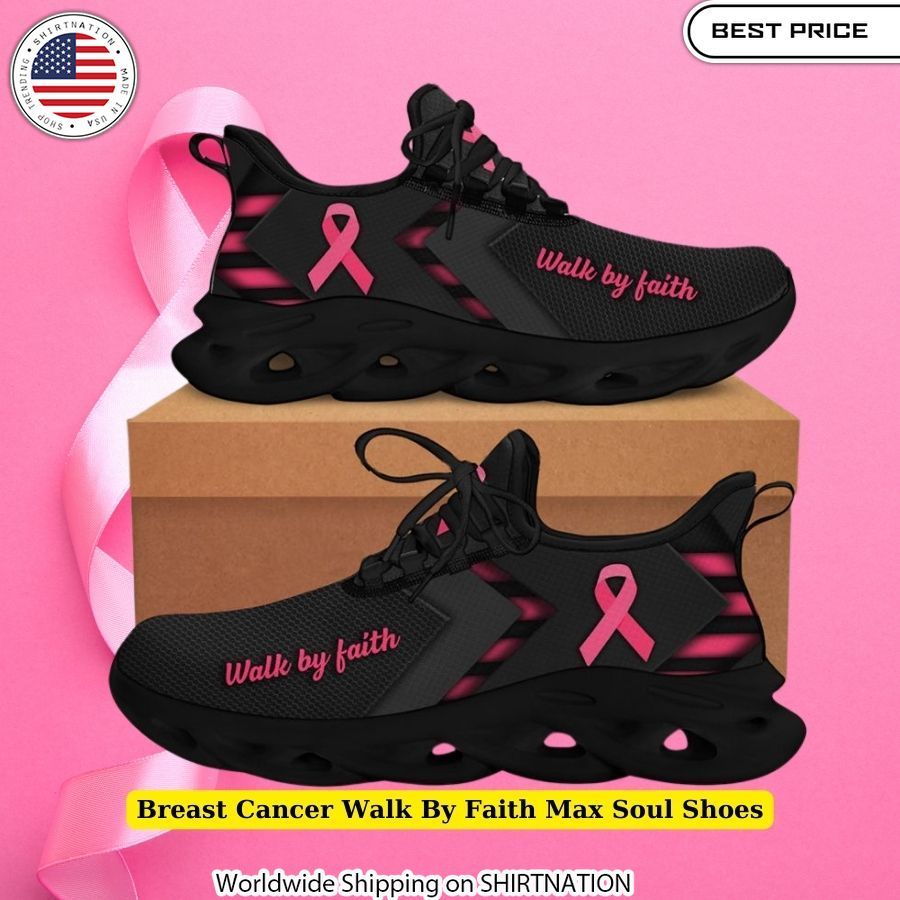 Breast Cancer Walk By Faith Max Soul Shoes Inspirational footwear
