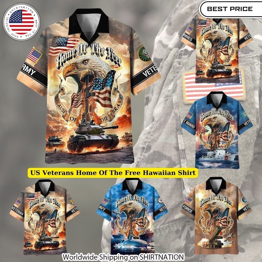 Choose US Veterans Home Of The Free Hawaiian Shirt Nice shot bro