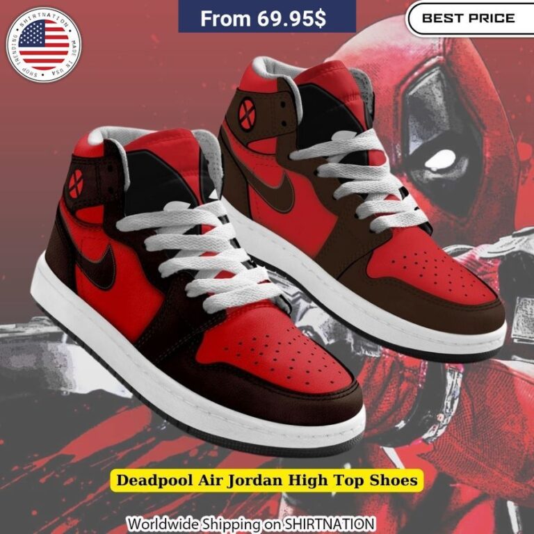 "Fashionable Deadpool Air Jordan High Top Kicks