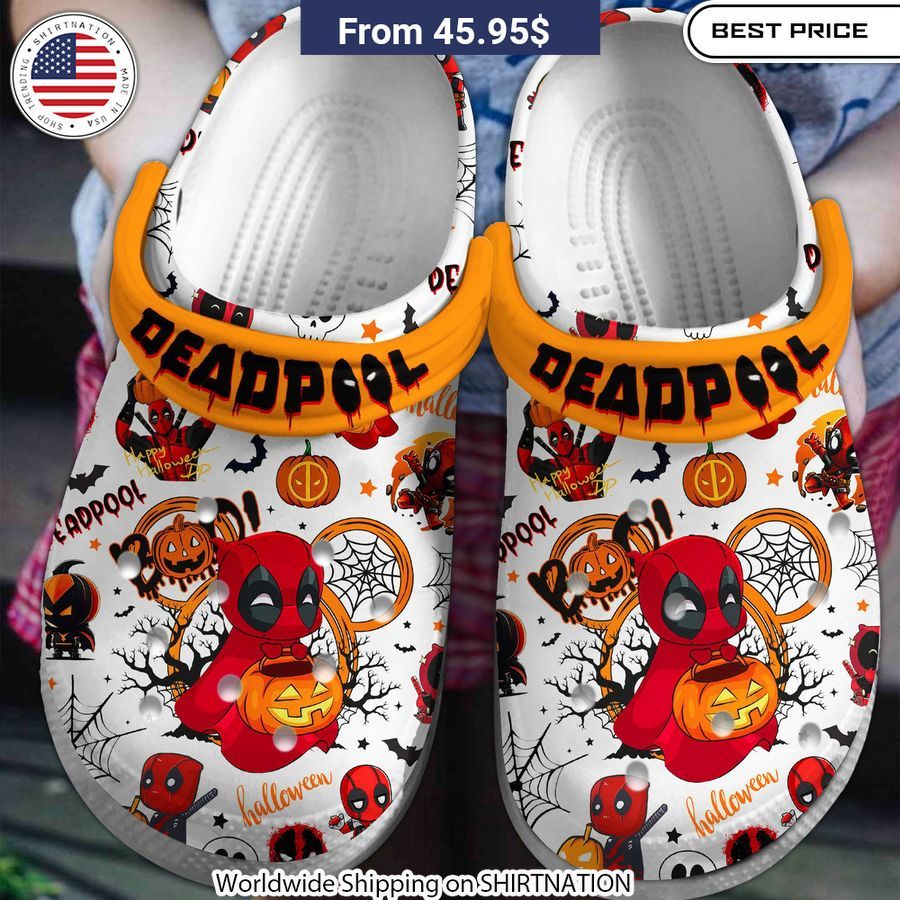 Deadpool Halloween Crocs Crocband Shoes Breathable shoes