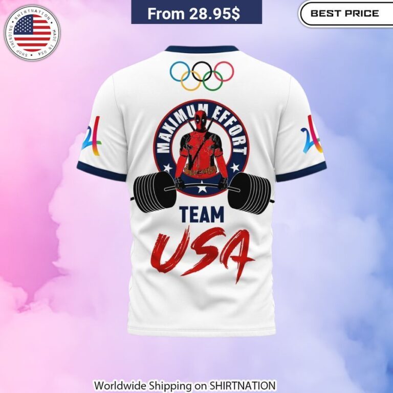 Collectible Deadpool Team USA Olympic Paris 2024 T-Shirt