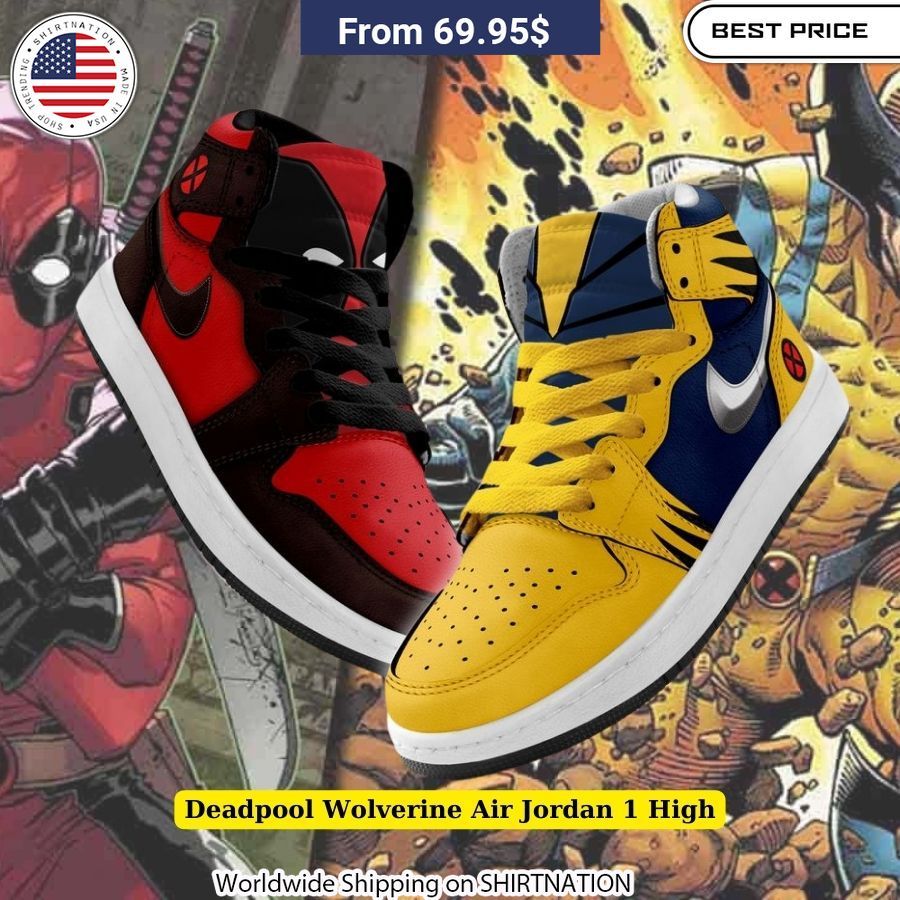 Deadpool Wolverine Air Jordan 1 High Cool look bro