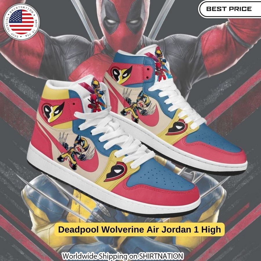 Experience unrivaled comfort and style with the Deadpool Wolverine AJ1 High
