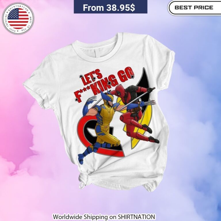 Deadpool Wolverine Let's Fucking Go Women Shirt and Shorts Edgy humor