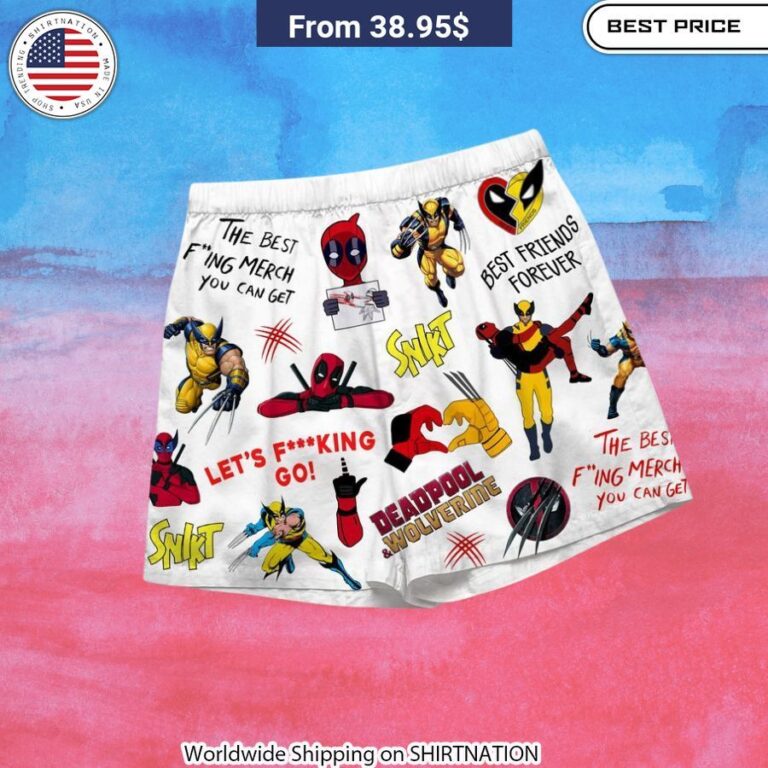 Deadpool Wolverine Let's Fucking Go Women Shirt and Shorts Marvel fan must-have