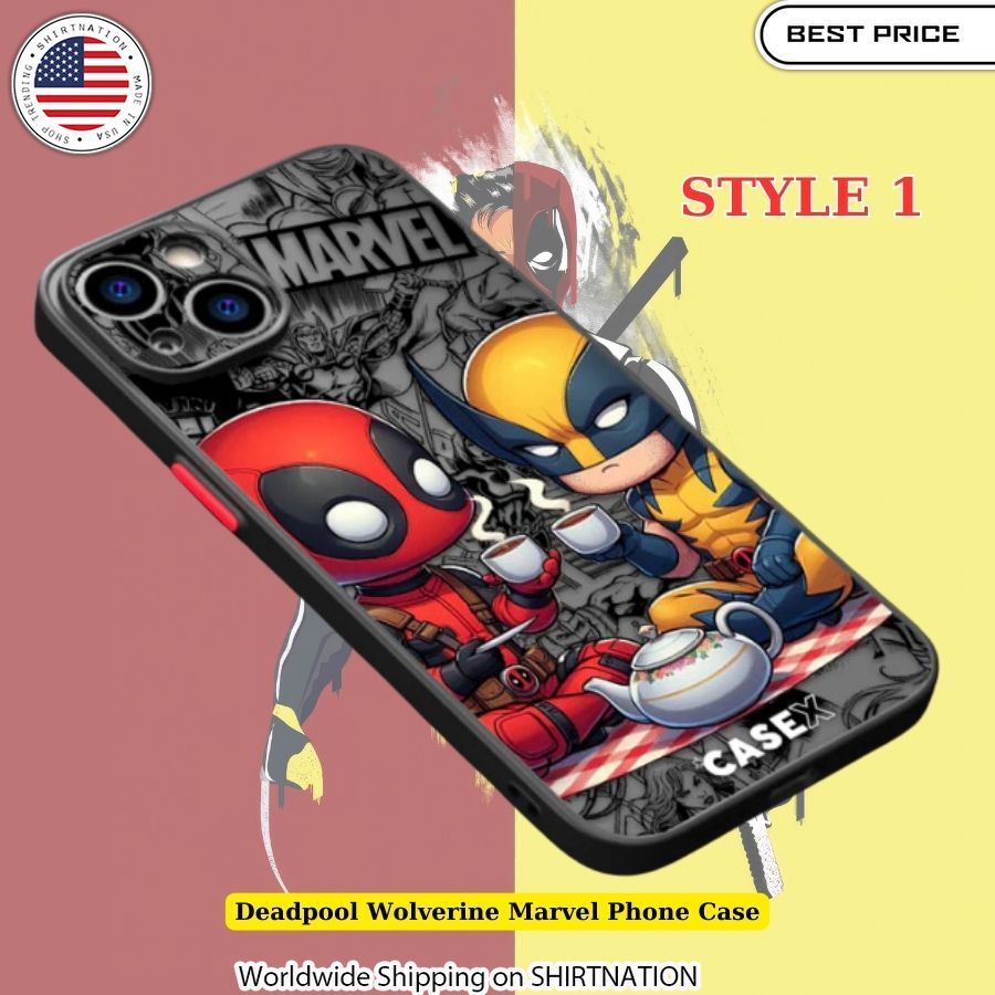 Deadpool Wolverine Marvel Phone Case Slim-Fit Design