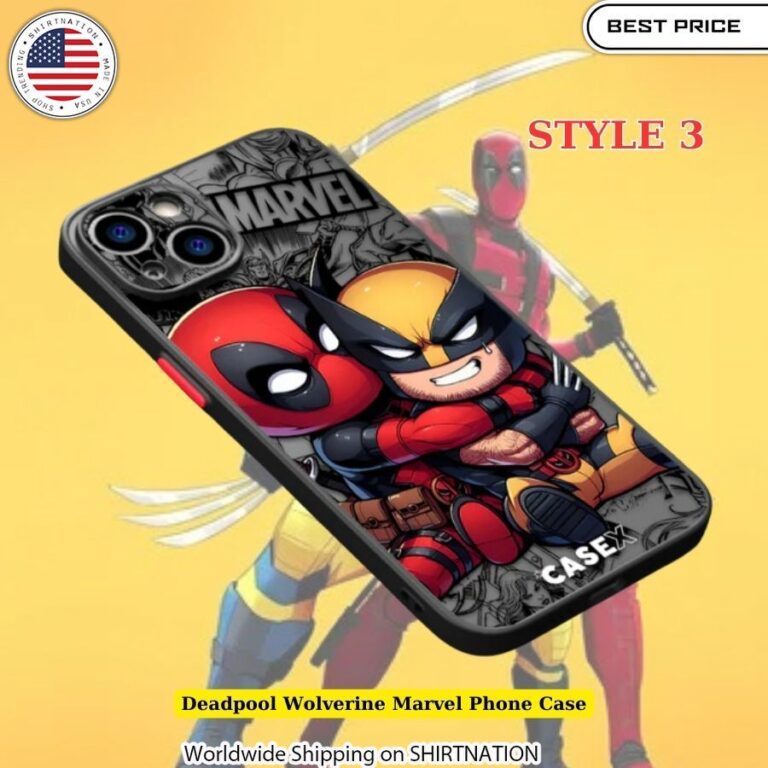 Deadpool Wolverine Marvel Phone Case Comic Book Inspired