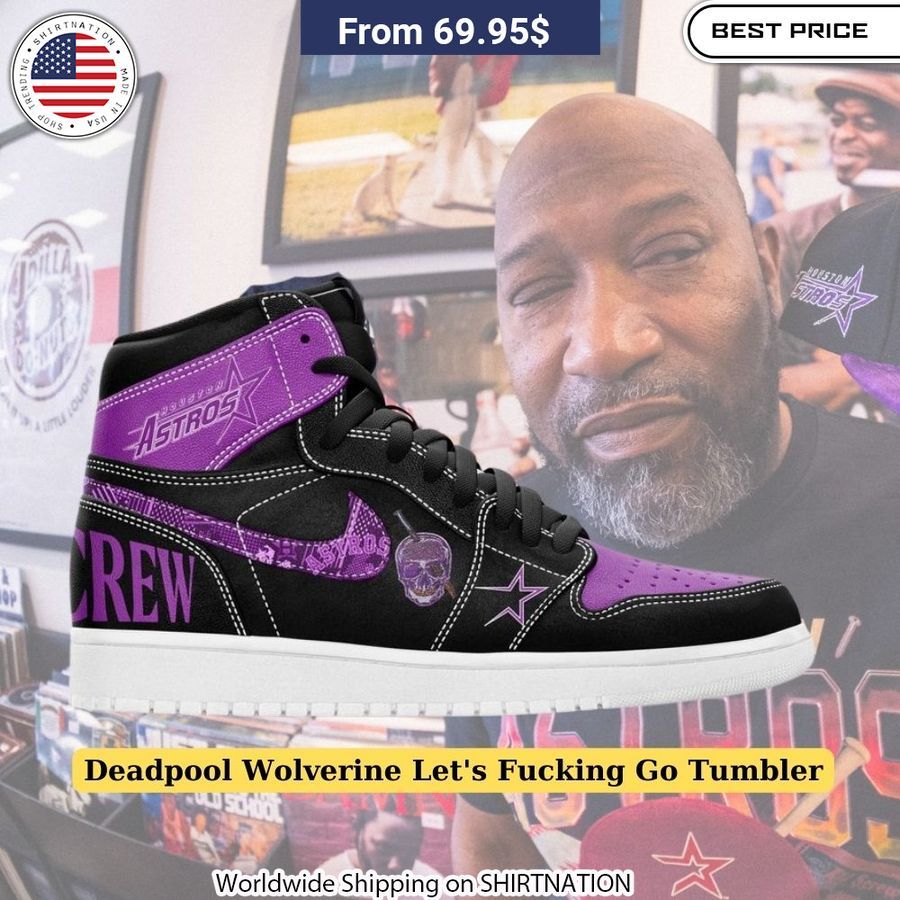 Premium leather DJ Screw Houston Astros Air Jordan 1 High sneakers with vibrant team colors and intricate design details.