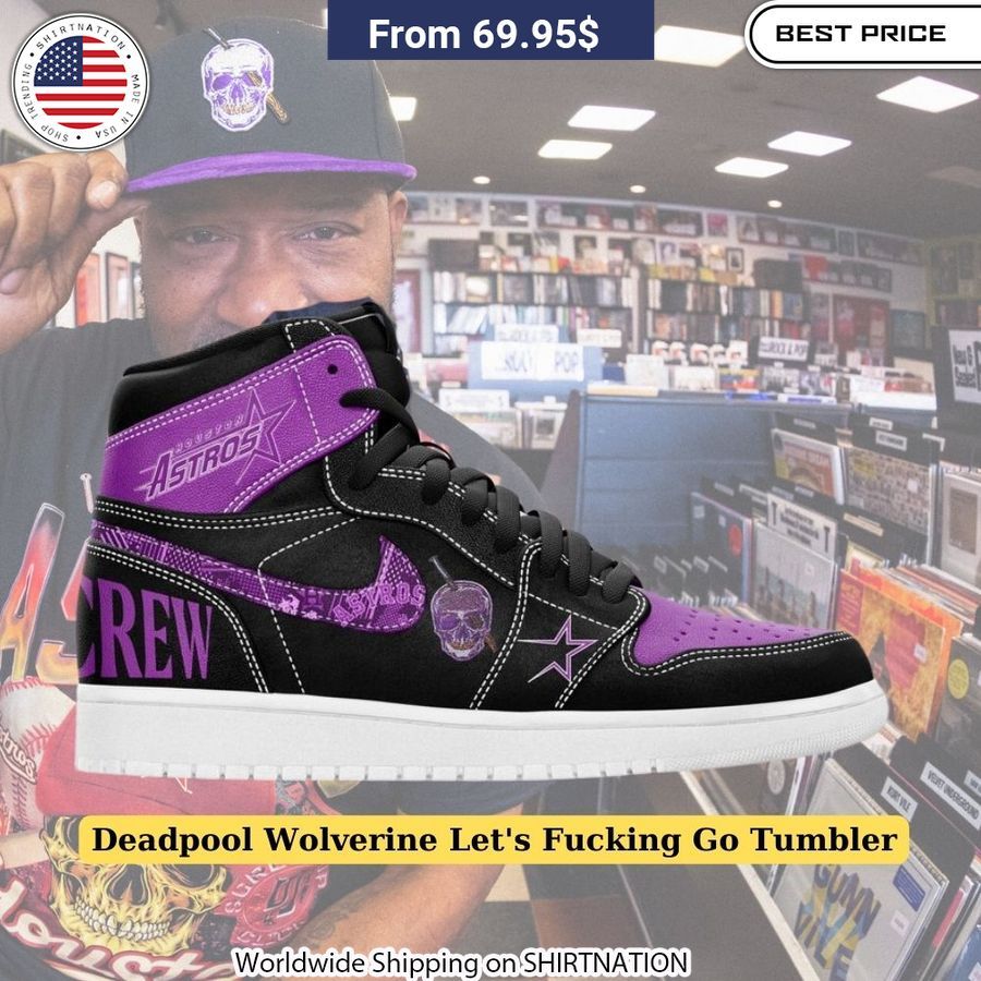 Slip-resistant rubber sole of the DJ Screw Houston Astros Air Jordan 1 High provides excellent traction for all-day wear.