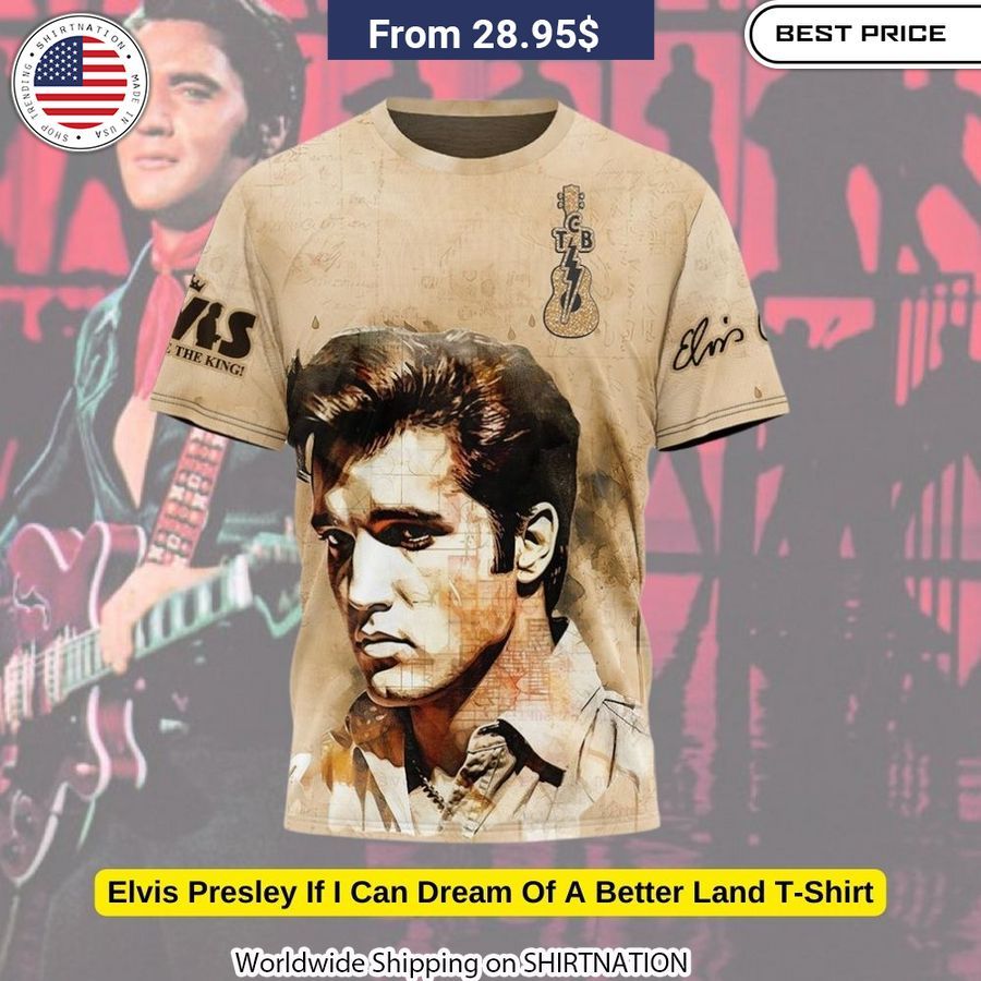 Showcase your love for the King of Rock and Roll in this vibrant, moisture-wicking graphic tee.