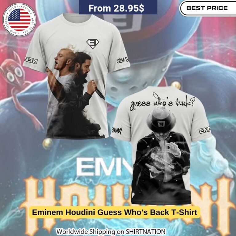 Eminem Houdini shirt in classic fit with moisture-wicking, breathable fabric